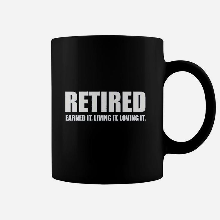 Ladies Retired Earned It Living It Loving Cute Game Coffee Mug