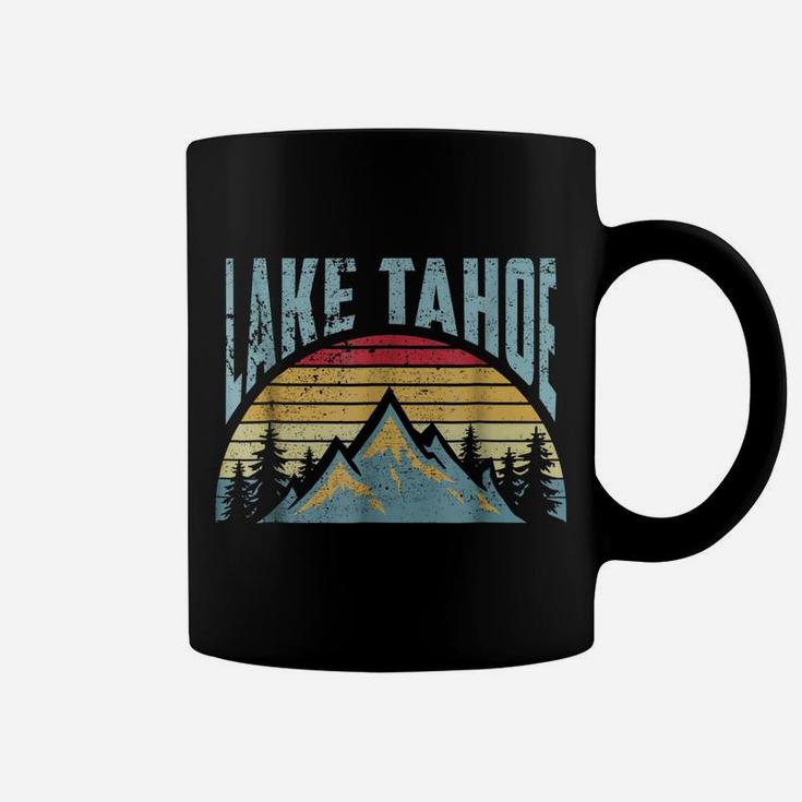 Lake Tahoe Tee - Hiking Skiing Camping Mountains Retro Shirt Coffee Mug