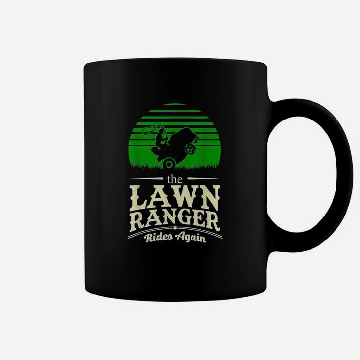 Lawn Ranger Grass Lawn Mower Cut Man Landscaper Coffee Mug
