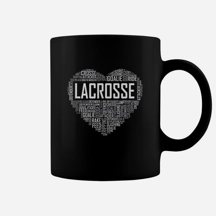 Lax Lacrosse Heart Love Player Lover Coffee Mug