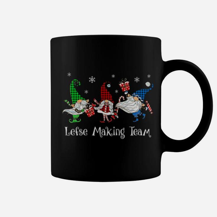 Lefse Making Rolling Team Gnome Buffalo Plaid Gnomes Xmas Gift Coffee Mug