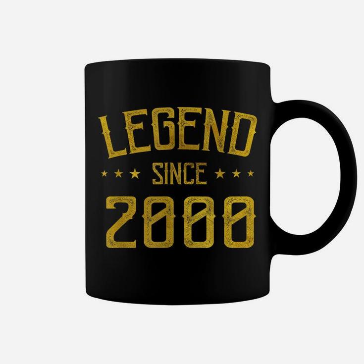 Legend Since 2000 Vintage 19 Yrs Old Bday 19Th Birthday Tee Coffee Mug