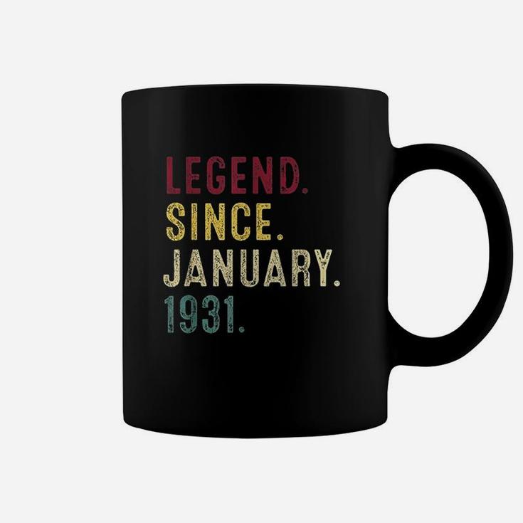 Legend Since January 1931 90Th Birthday Gift 90 Years Old Coffee Mug