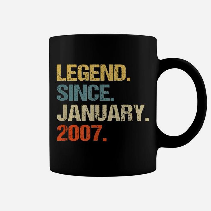 Legend Since January 2007 13 Years Old Boys Gifts Coffee Mug