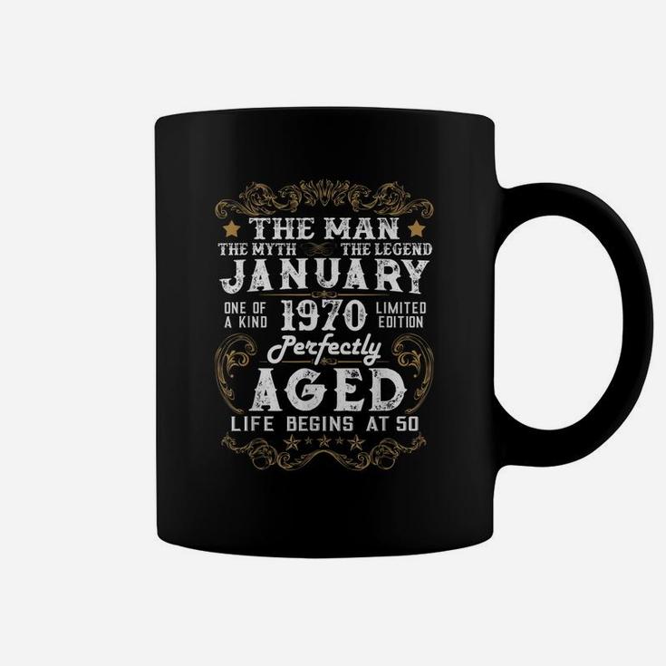 Legends Were Born In January 1970 50Th Birthday Gift Coffee Mug