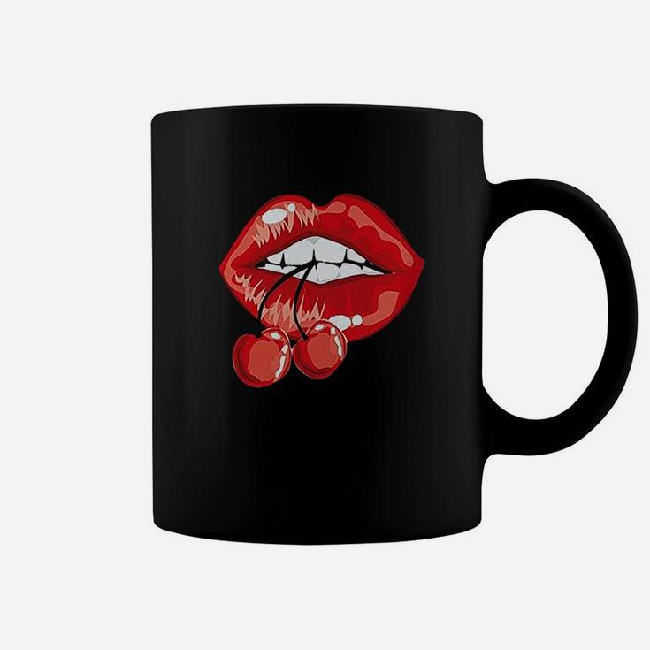 Leopard Cherry Lips Coffee Mug