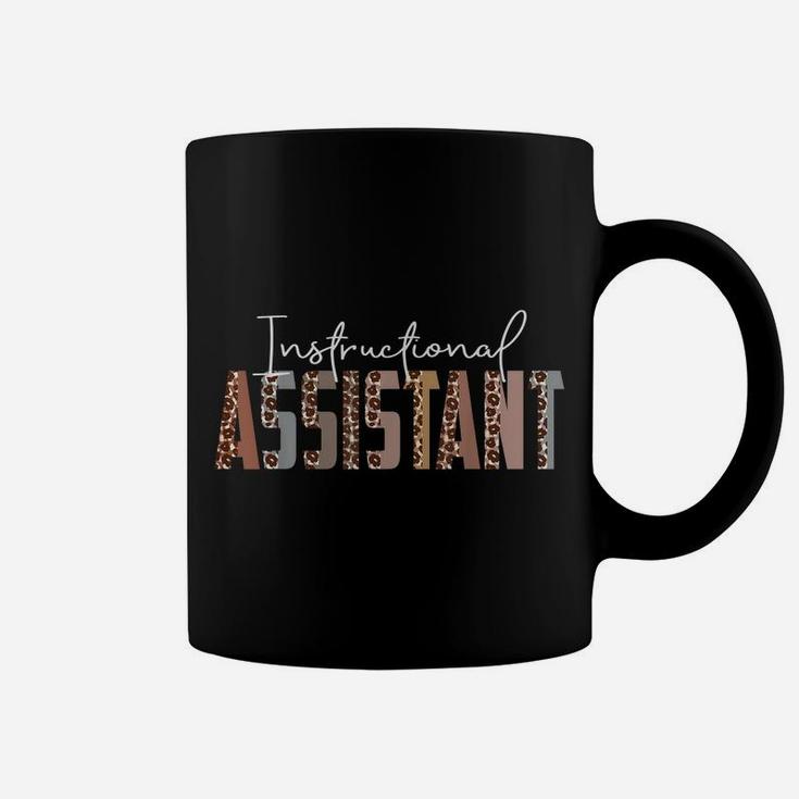 Leopard Instructional Assistant Job Title School Worker Coffee Mug