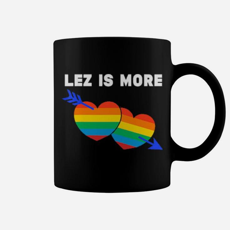 Lesbian Flag Rainbow Pride Lez Hearts Valentines Day Coffee Mug