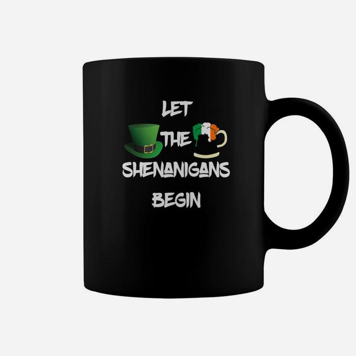 Let The Shenanigan Beginfunny St Patricks Day Coffee Mug