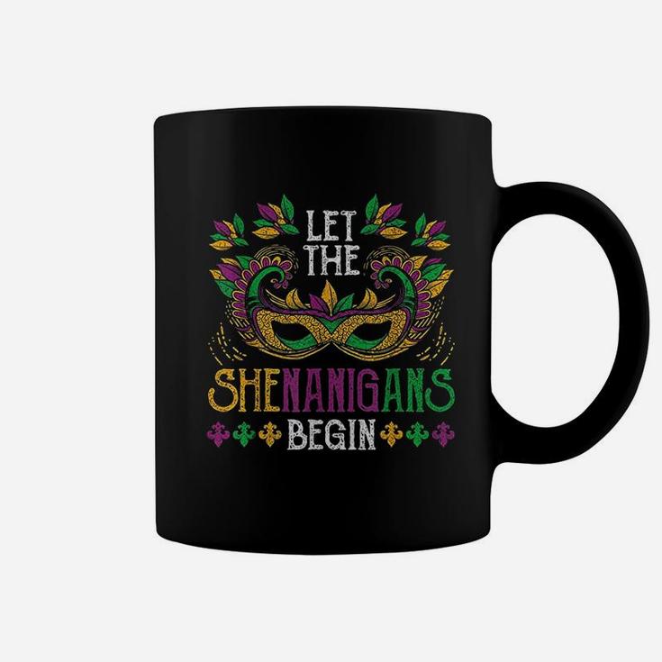 Let The Shenanigans Begin Mardi Gras Coffee Mug