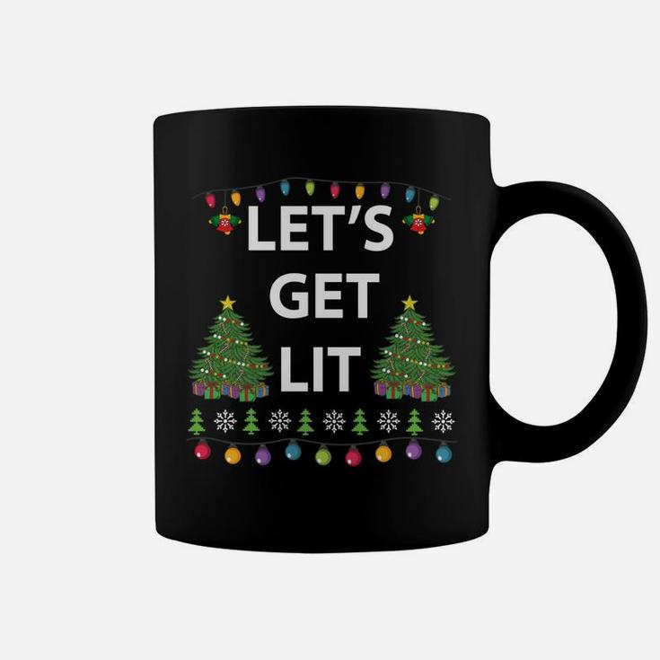 Let's Get Lit Ugly Christmas Coffee Mug
