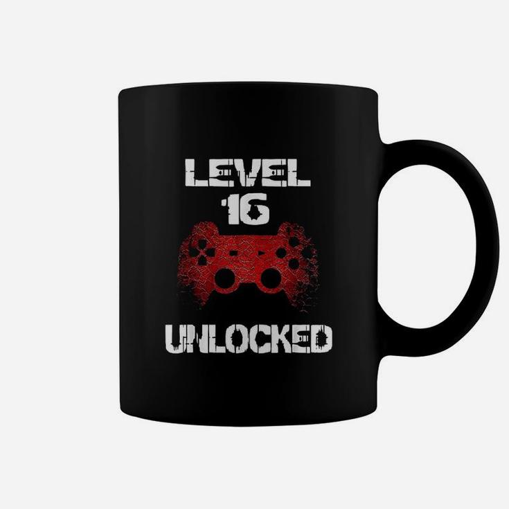 Level 16 Unlocked Boys 16Th Birthday 16 Year Old Gamer Coffee Mug