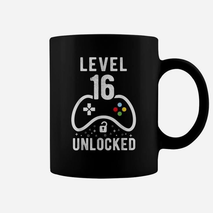Level 16 Unlocked Video Game 16Th Birthday Gift Coffee Mug