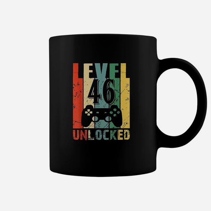 Level 46 Unlocked 46Th Birthday Gift Funny Video Gamer Coffee Mug