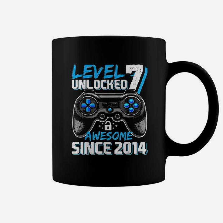 Level 7 Unlocked Awesome 2014 Video Game 7Th Birthday Coffee Mug