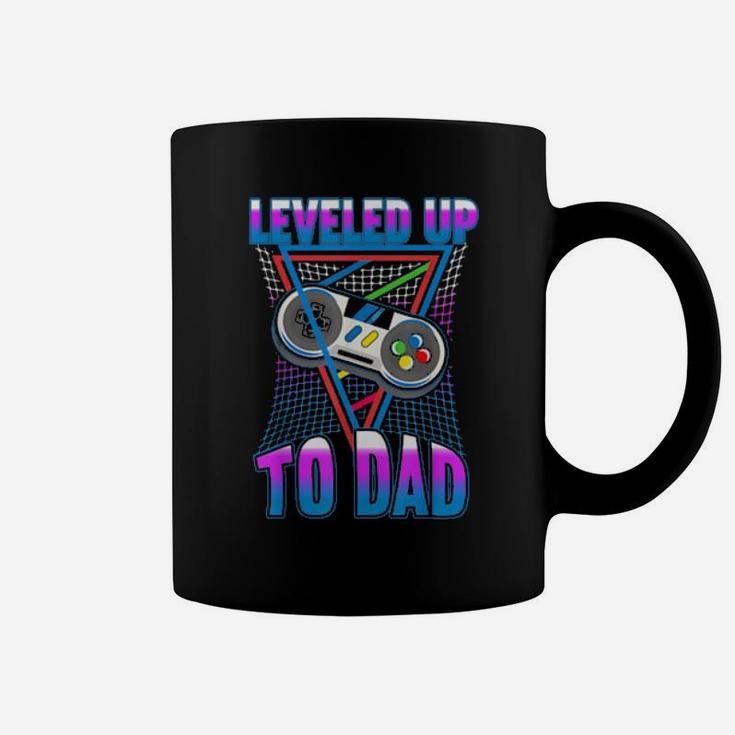 Leveled Up To Dad Gender Reveal Coffee Mug