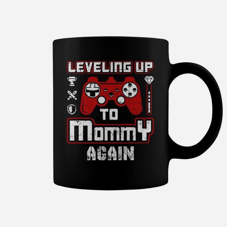 Leveling Up To Mommy Again Pregnancy Announcement Coffee Mug
