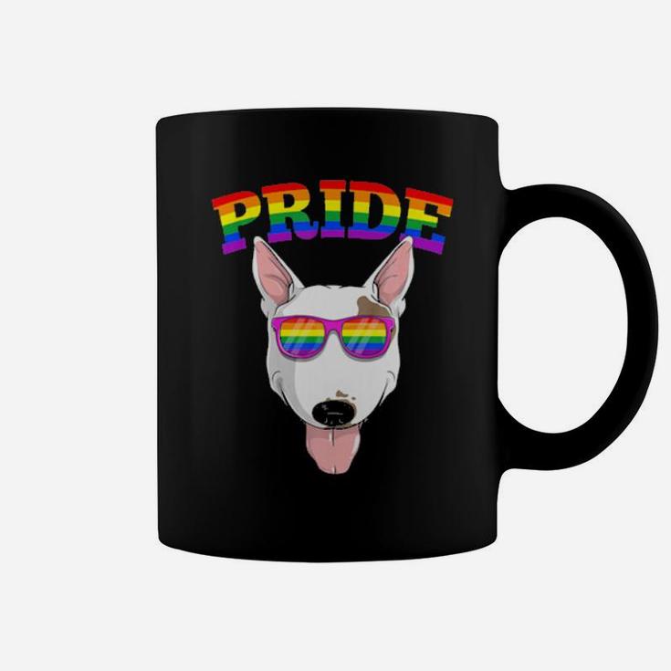 Lgbt Bull Terrier Dog Gay Pride Rainbow Lgbtq Cute Gift Coffee Mug
