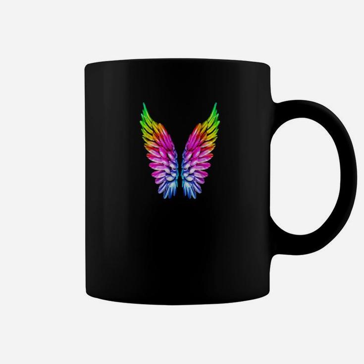 Lgbt Rainbow Wings Rainbow Gay  Lesbian Pride Angels Coffee Mug