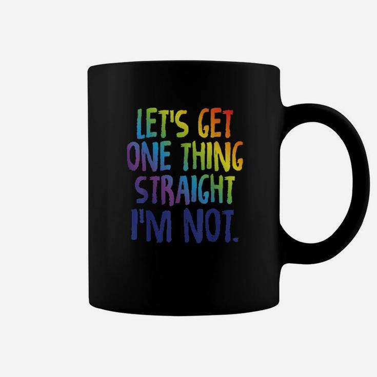 Lgbtq Rainbow Pride  Not Straights Gay Lesbian Coffee Mug