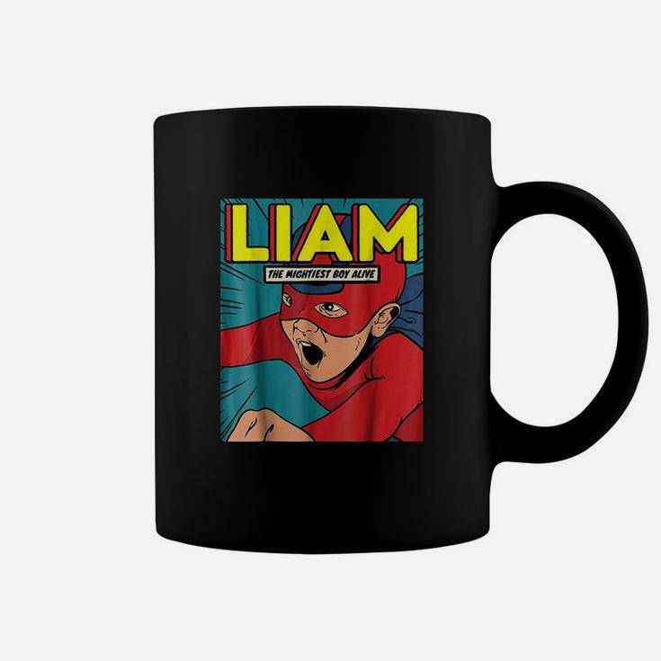 Liam The Superhero  Birthday Fighter I Superhero Coffee Mug