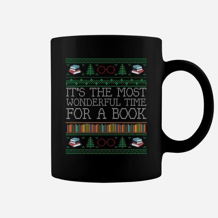 Librarian Books Reading Ugly Christmas Sweaters Sweatshirt Coffee Mug
