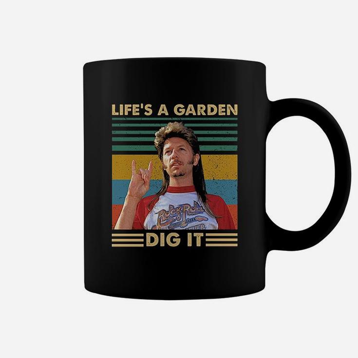 Lifes A Garden Dig It Vintage Coffee Mug