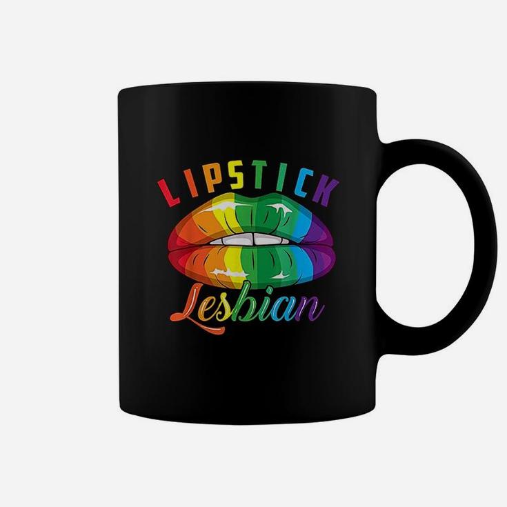 Lipstick Lesbian  Cool Colored Lips Lgbt Coffee Mug