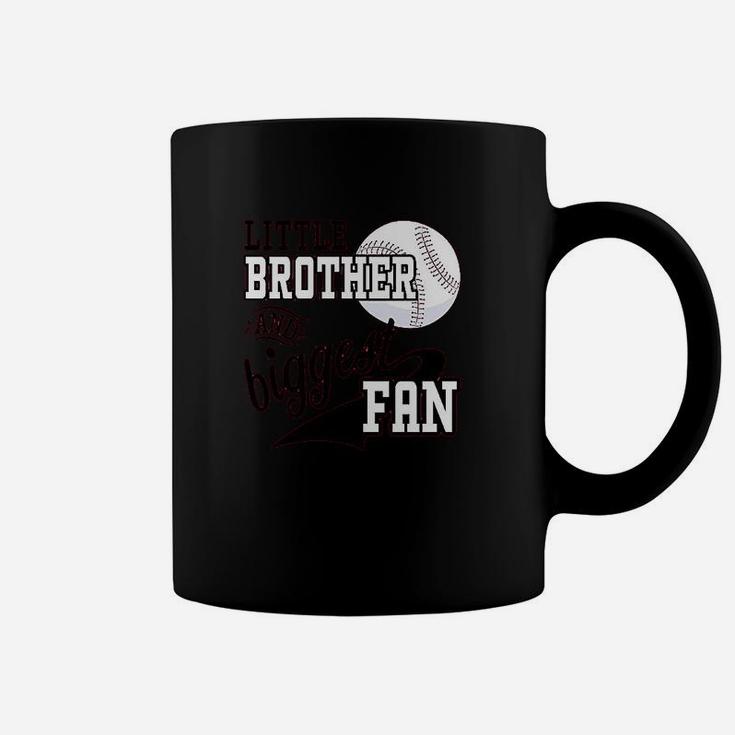 Little Brother And Biggest Baseball Family Fan Coffee Mug