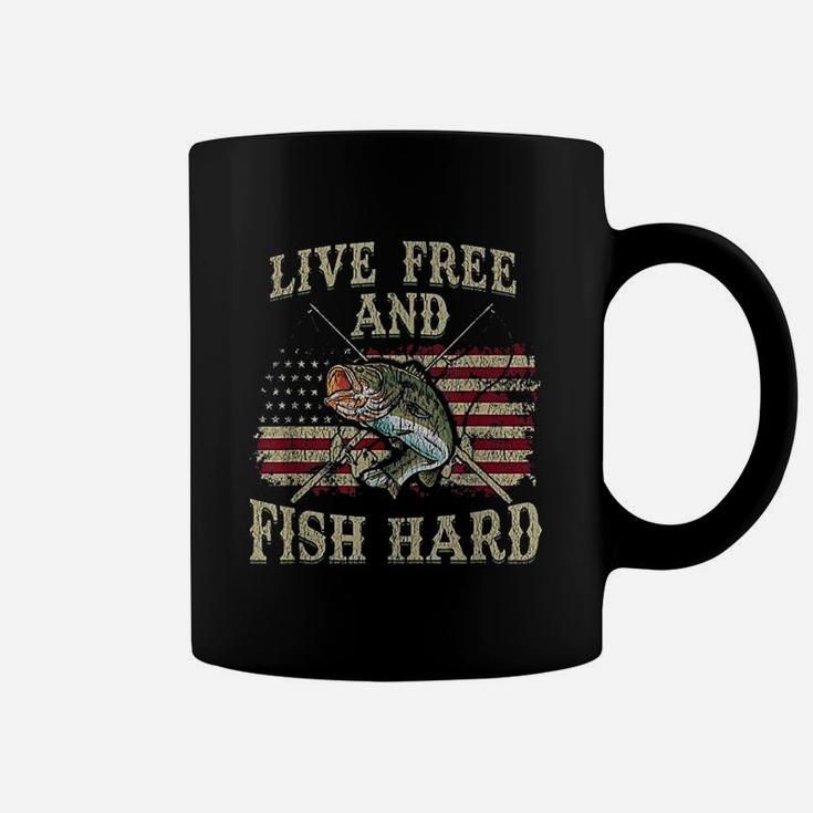 Live Free And Fish Hard Coffee Mug