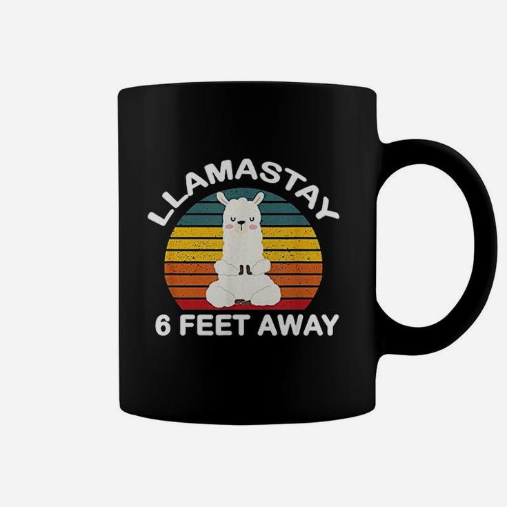 Llamastay 6 Feet Away Coffee Mug