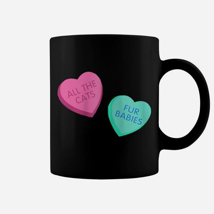 Love Cats Conversation Hearts Funny Gift For Women And Girls Zip Hoodie Coffee Mug