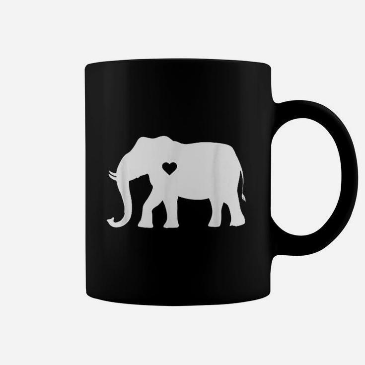 Love Elephant Heart Coffee Mug