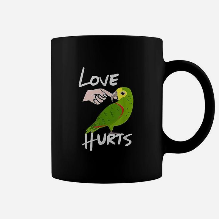 Love Hurts Yellow Head Parrot Coffee Mug