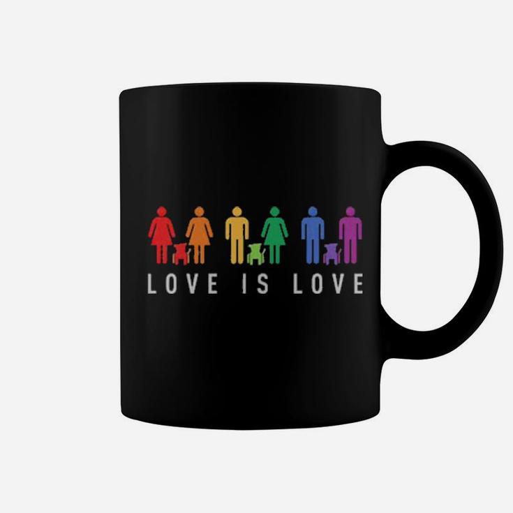 Love Is Love Men Women And Dogs Lgbt Coffee Mug