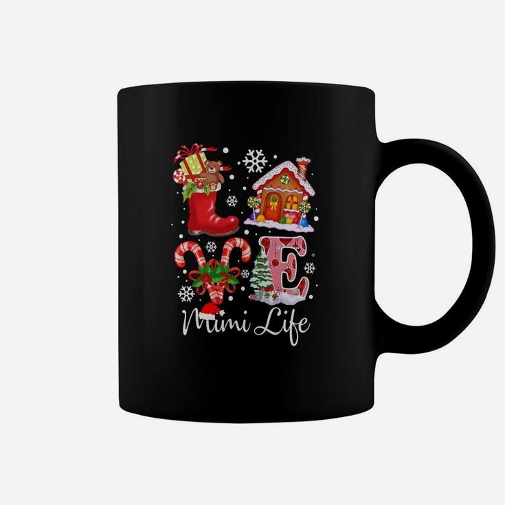 Love Mimi Life Christmas - Grandma Gift Sweatshirt Coffee Mug