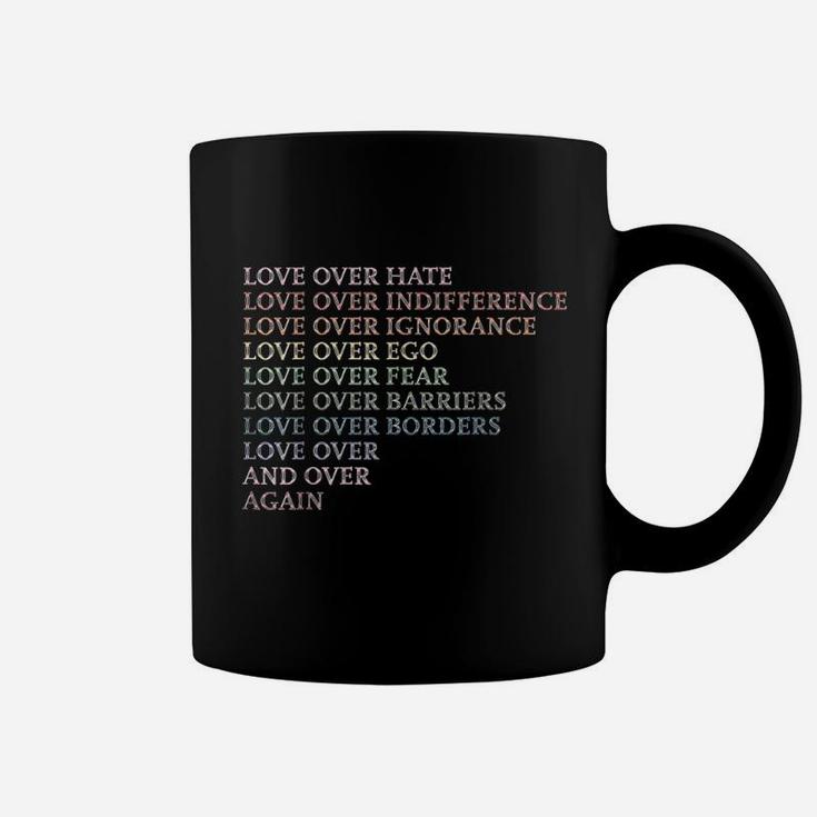 Love Over Hate Coffee Mug
