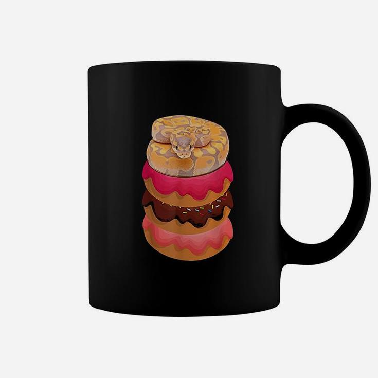 Lovers Ball Python With Doughnuts Coffee Mug