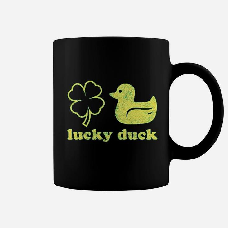 Lucky Duck Funny Shamrock St Patricks Day Coffee Mug