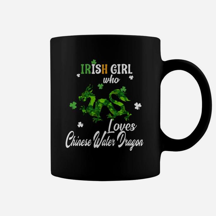 Lucky Irish Girl Who Loves Chinese Water Dragon Pet St Patricks Day Coffee Mug