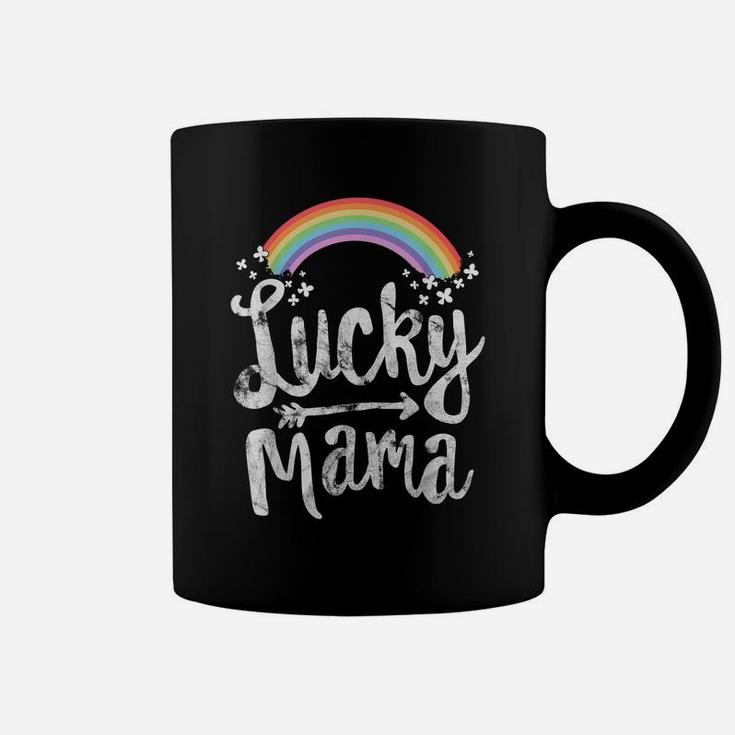 Lucky Mama Family St Patricks Day  Mom Mother's Day Coffee Mug