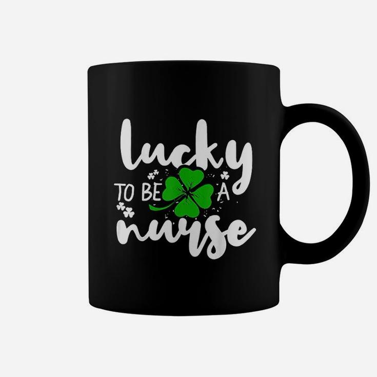 Lucky Nurse St Patricks Day Irish Nurse Gift Coffee Mug