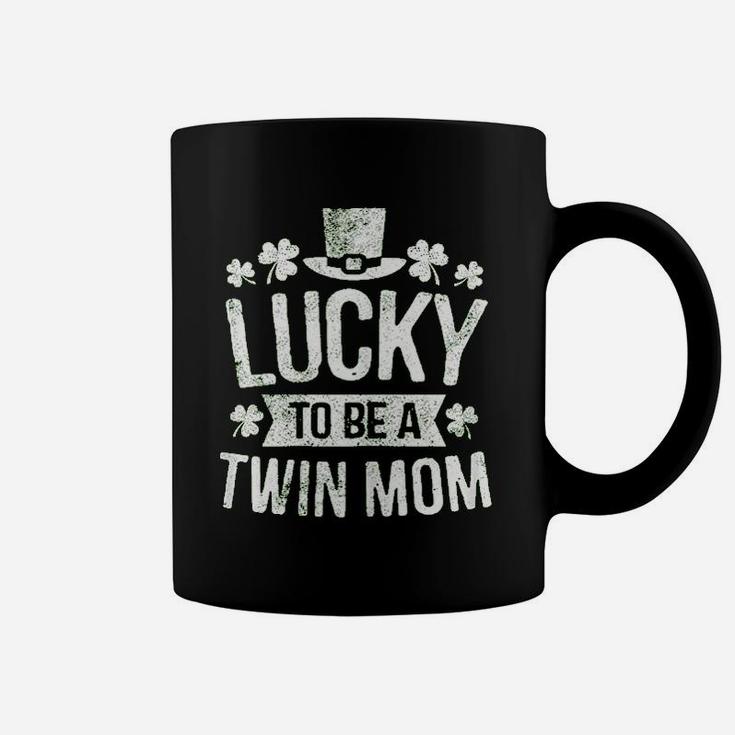 Lucky To Be A Twin Mom Coffee Mug