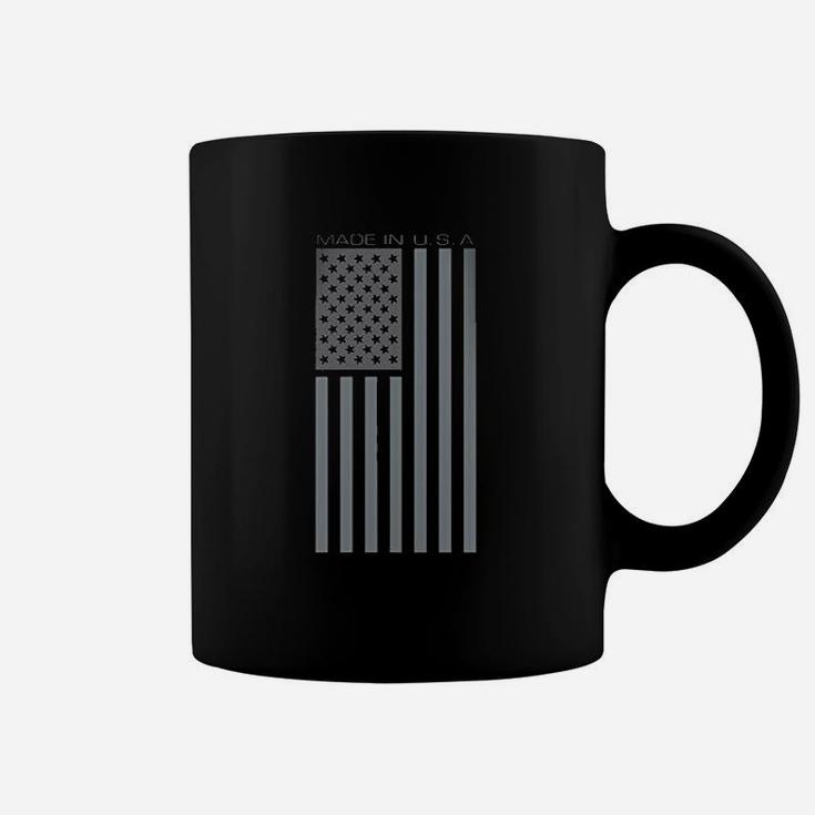 Made Usa Flag Subdued Banner Coffee Mug