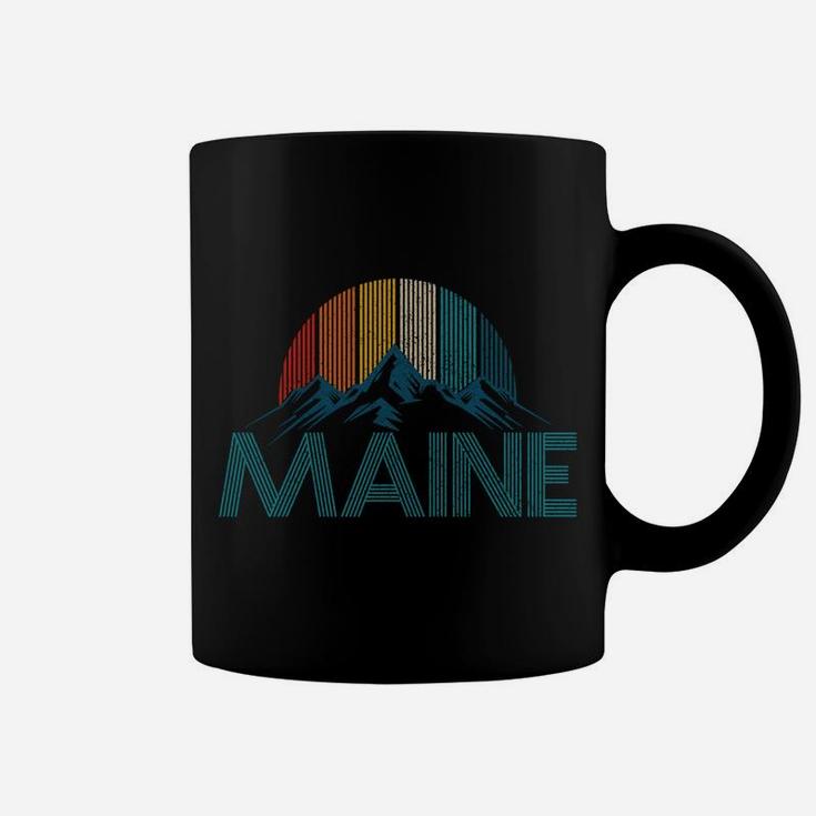 Maine Vintage Retro Mountains Souvenir Gift Coffee Mug