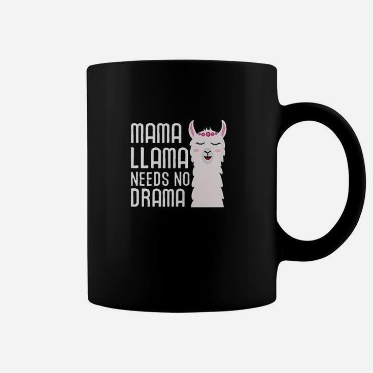 Mama Llama Needs No Drama Funny And Cute Llama Design Coffee Mug