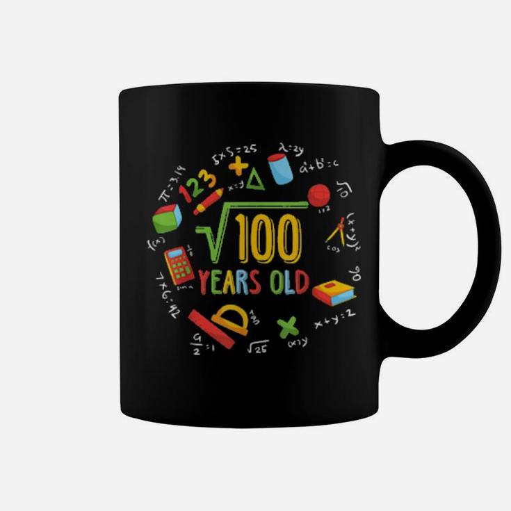 Math Square Root Of 100 10Th Birthday 10 Years Old Coffee Mug