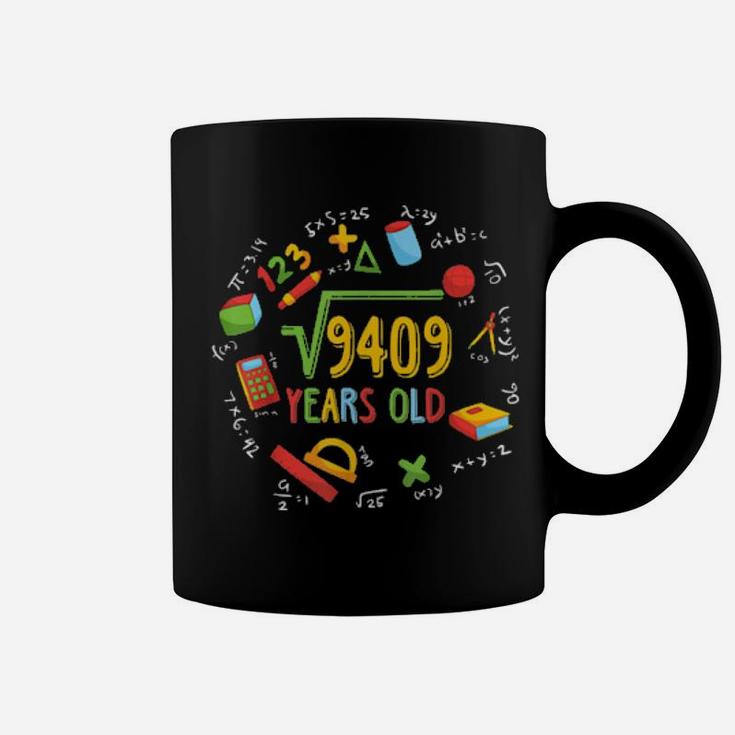 Math Square Root Of 9409 97Th Birthday 97 Years Old Coffee Mug