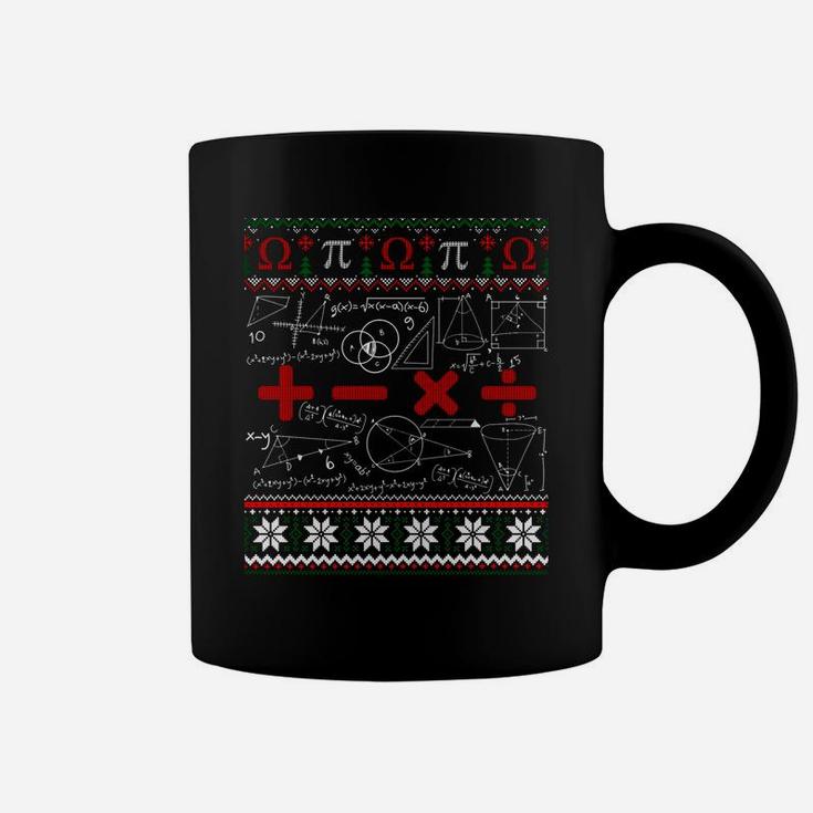 Math Teacher Christmas Love Teachers Ugly Sweater Sweatshirt Coffee Mug