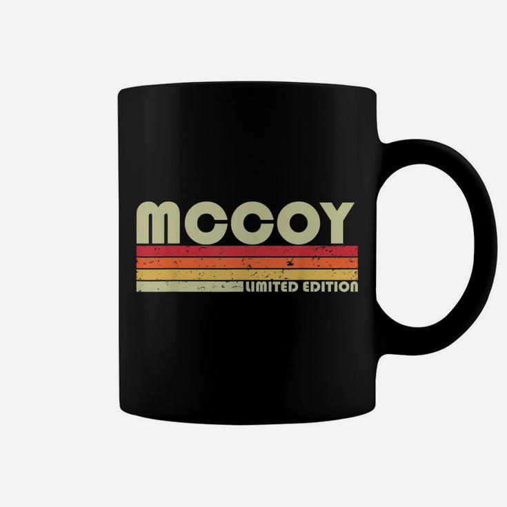 Mccoy Surname Funny Retro Vintage 80S 90S Birthday Reunion Coffee Mug